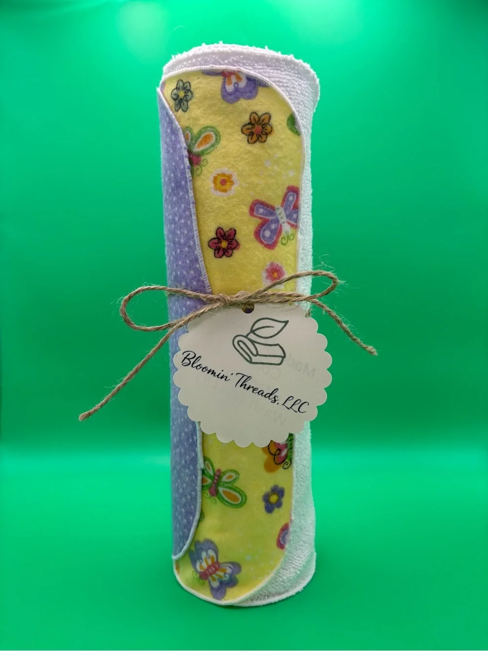 REUSABLE PAPER TOWELS- Buttercup Bliss